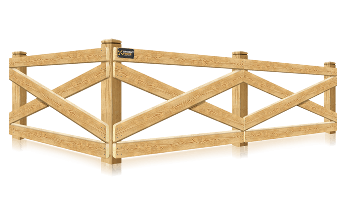 Crossbuck decorative farm fence in the Westland Michigan area.