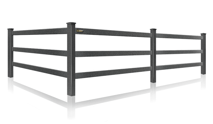 Steel Rail Fence for horse farms in the Westland Michigan area.