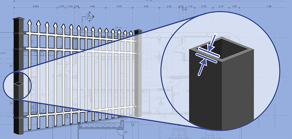 Westland Michigan Ornamental Steel fence Posts installation company