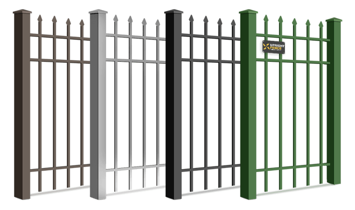 Steel and metal fence powder coating colors in Westland Michigan