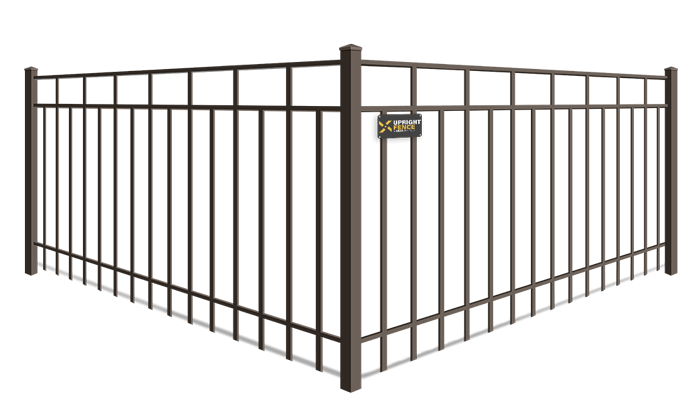 Alternating Picket Flat Top aluminum fence company in Westland Michigan