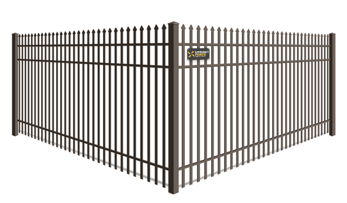 Double Picket Spear Top aluminum fence company in Westland Michigan