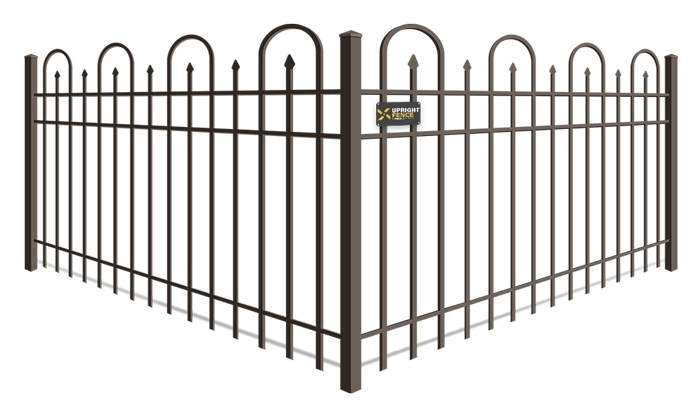 Looped Picket aluminum fence company in Westland Michigan