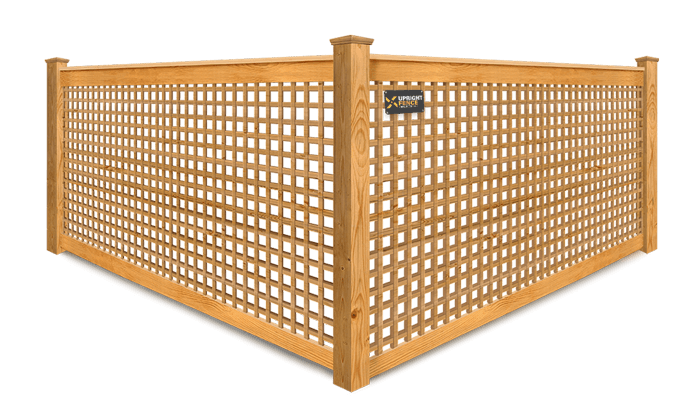 Decorative Lattice wood fence company in Westland Michigan