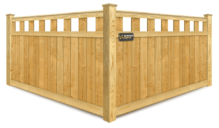 Extended Alternating Pickets wood fence company in Westland Michigan