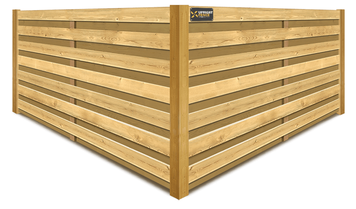 Horizontal Shadowbox wood fence company in Westland Michigan