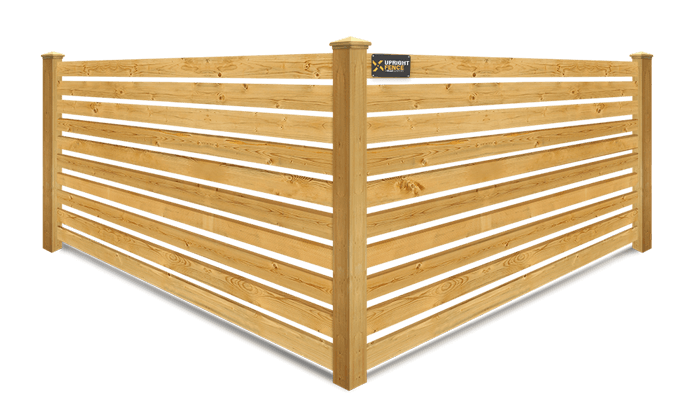 Horizontal Spaced Picket wood fence company in Westland Michigan