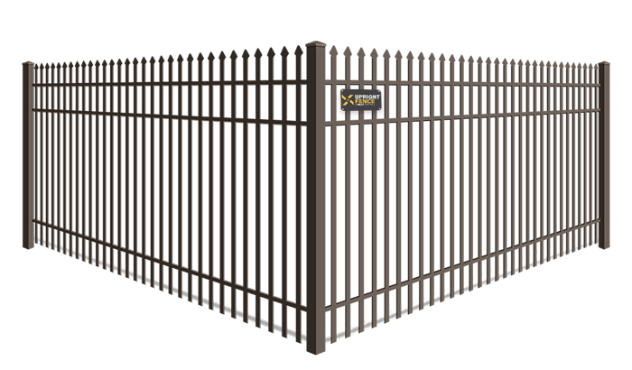 Double Picket Spear Top wrought iron fence company in Westland Michigan