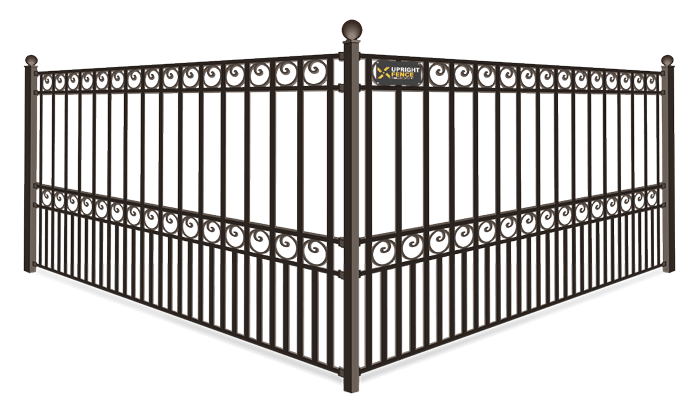 Ornate With Rings wrought iron fence company in Westland Michigan