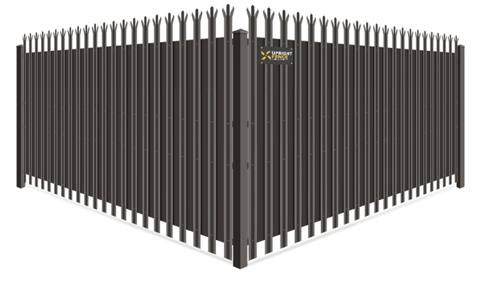 Trident Security With Privacy Slat wrought iron fence company in Westland Michigan