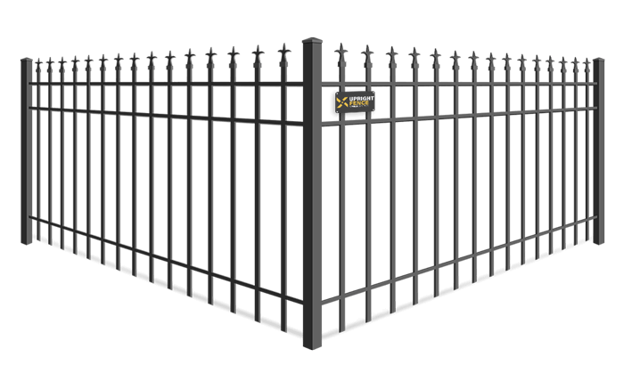 Trident Finial wrought iron fence company in Westland Michigan