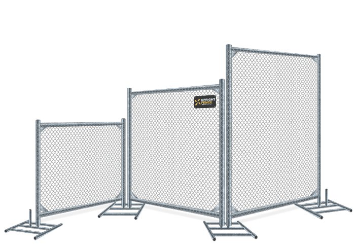 Temporary fence height options Westland Michigan