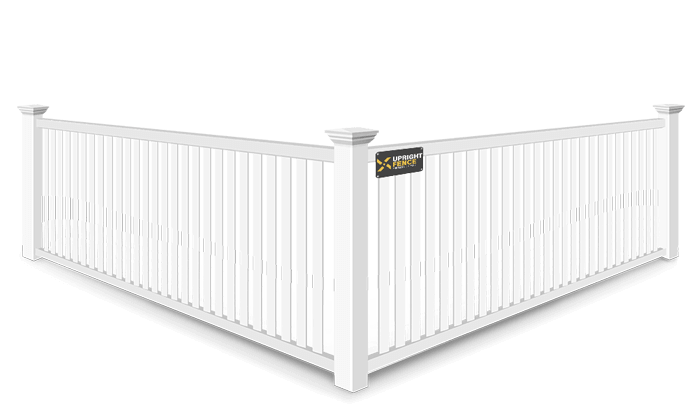 2 Rail Closed Picket vinyl fence contractor in Westland Michigan