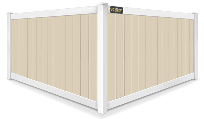 2 Tone Full Privacy vinyl fence contractor in Westland Michigan