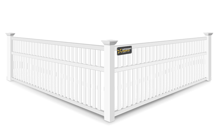 3 Rail Closed Picket vinyl fence contractor in Westland Michigan
