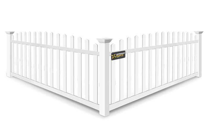 Arched picket vinyl fence contractor in Westland Michigan