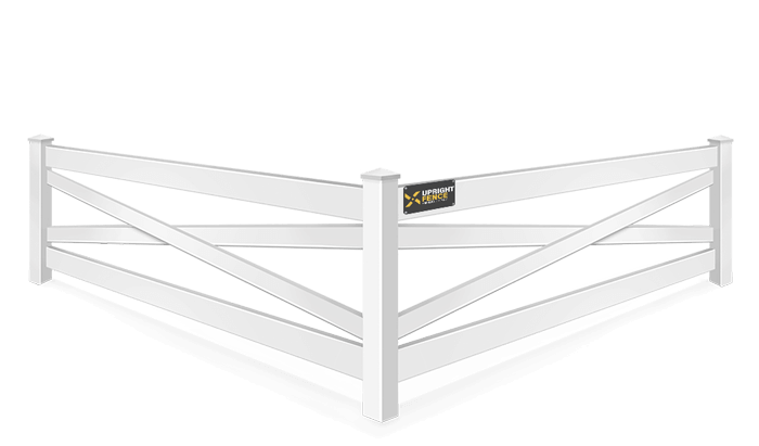 Crossbuck vinyl fence contractor in Westland Michigan