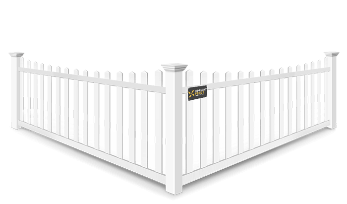 Scalloped Picket vinyl fence contractor in Westland Michigan