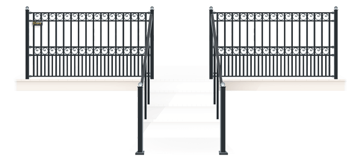 Westland Michigan Wrought Iron fence installation for the Westland Michigan area.